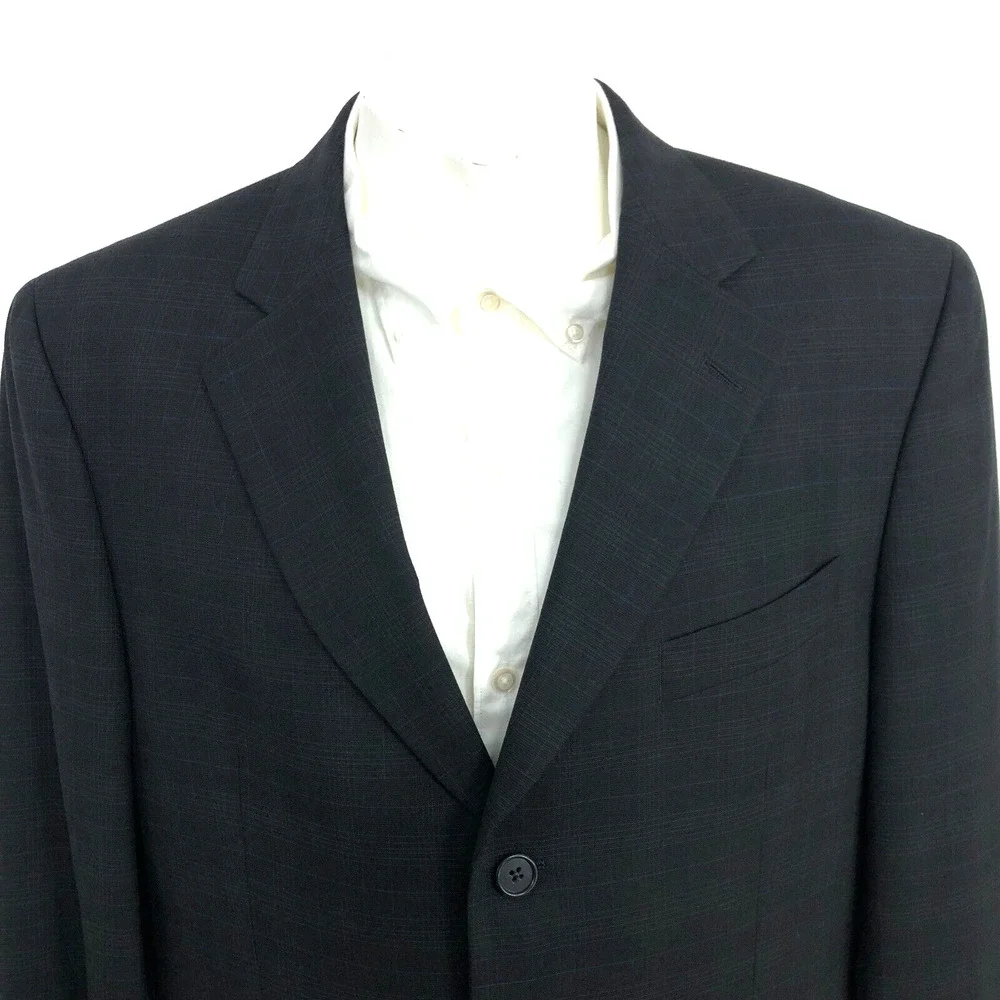 Jack Victor Montreal MINT 42R 100% Wool Three Button Suit Sport Coat Jacket